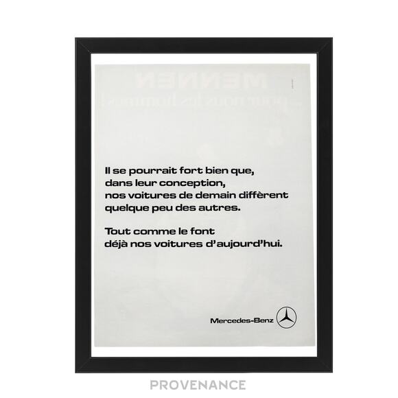 🔴 Mercedes-Benz Antique Vintage Newsprint Ad - French Text - Picture 1 of 7